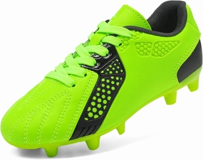 DREAM PAIRS Boys Girls Soccer Cleats Youth Firm Groud Classic Lightweight Football Shoes for Little/Big Kid