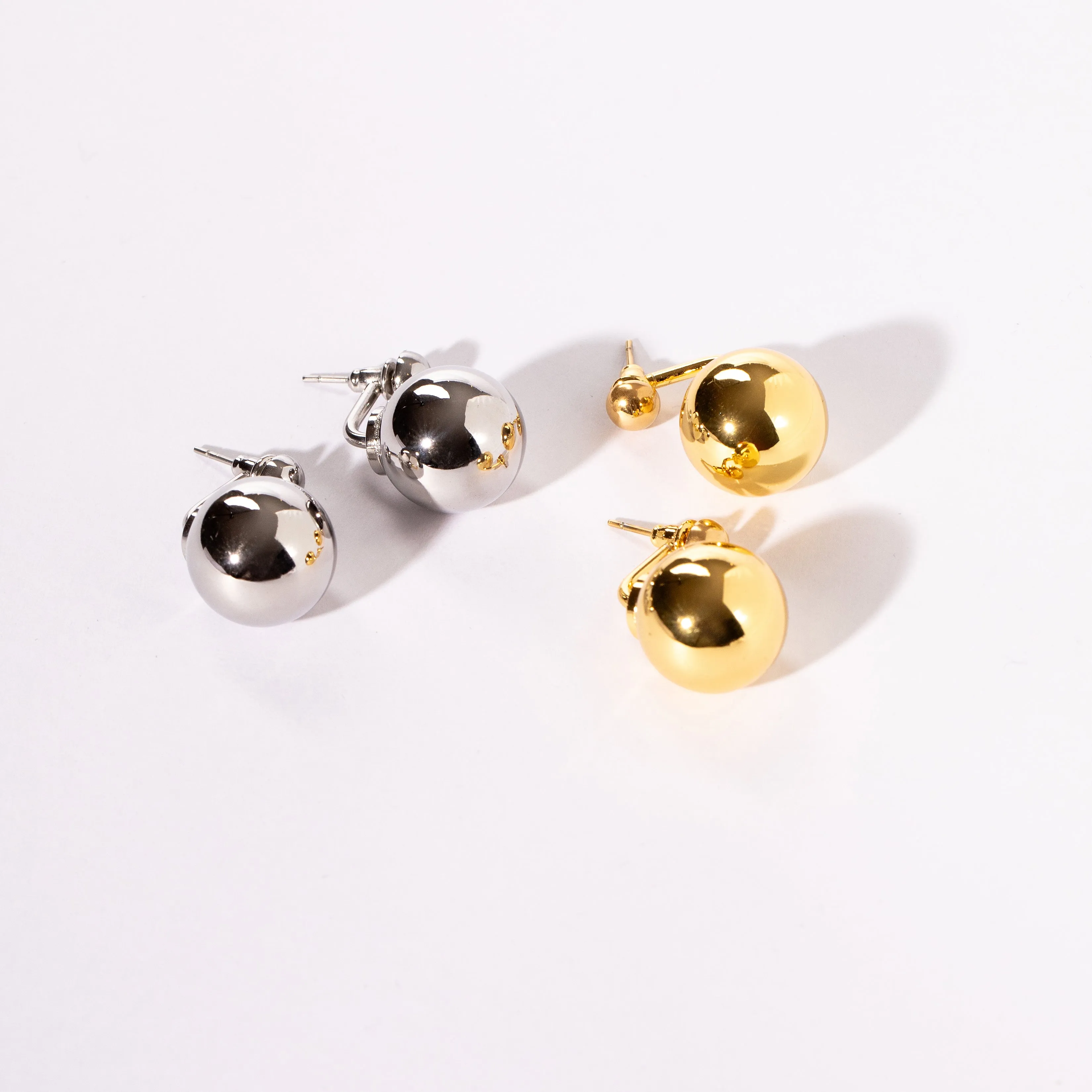 Duchess Double Studs - Silver