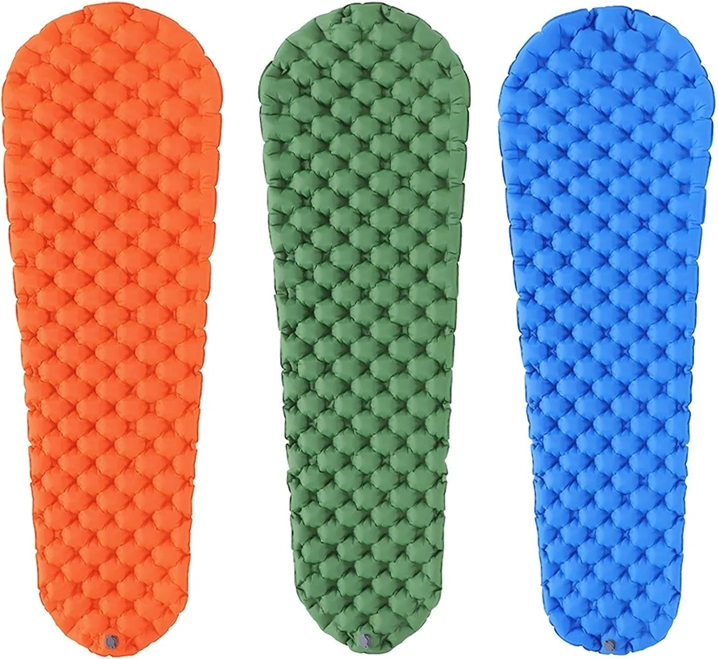 Durable Sleeping Pad Inflatable Sleep Mat Dampproof Air Mattress Inflatable Sleeping Pad (Color : Orange) (Blue)