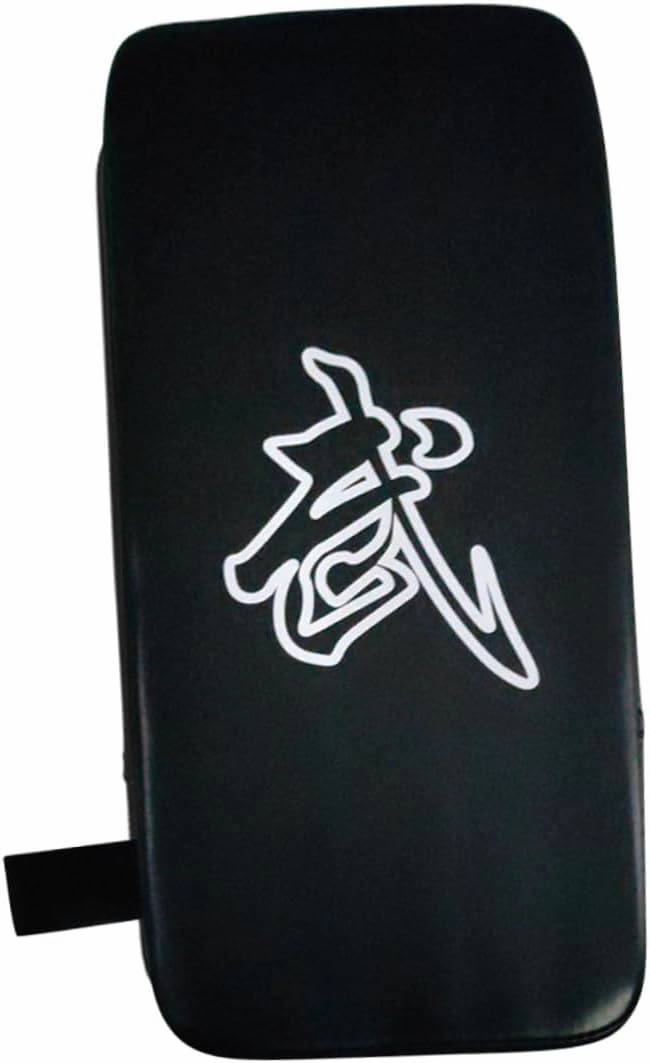 Durable Taekwondo Kick Pad PU Leather Training Gear for Karate Kickboxing Shield Shape Design with Wrist Strap for Martial Arts Practice and Skill Development