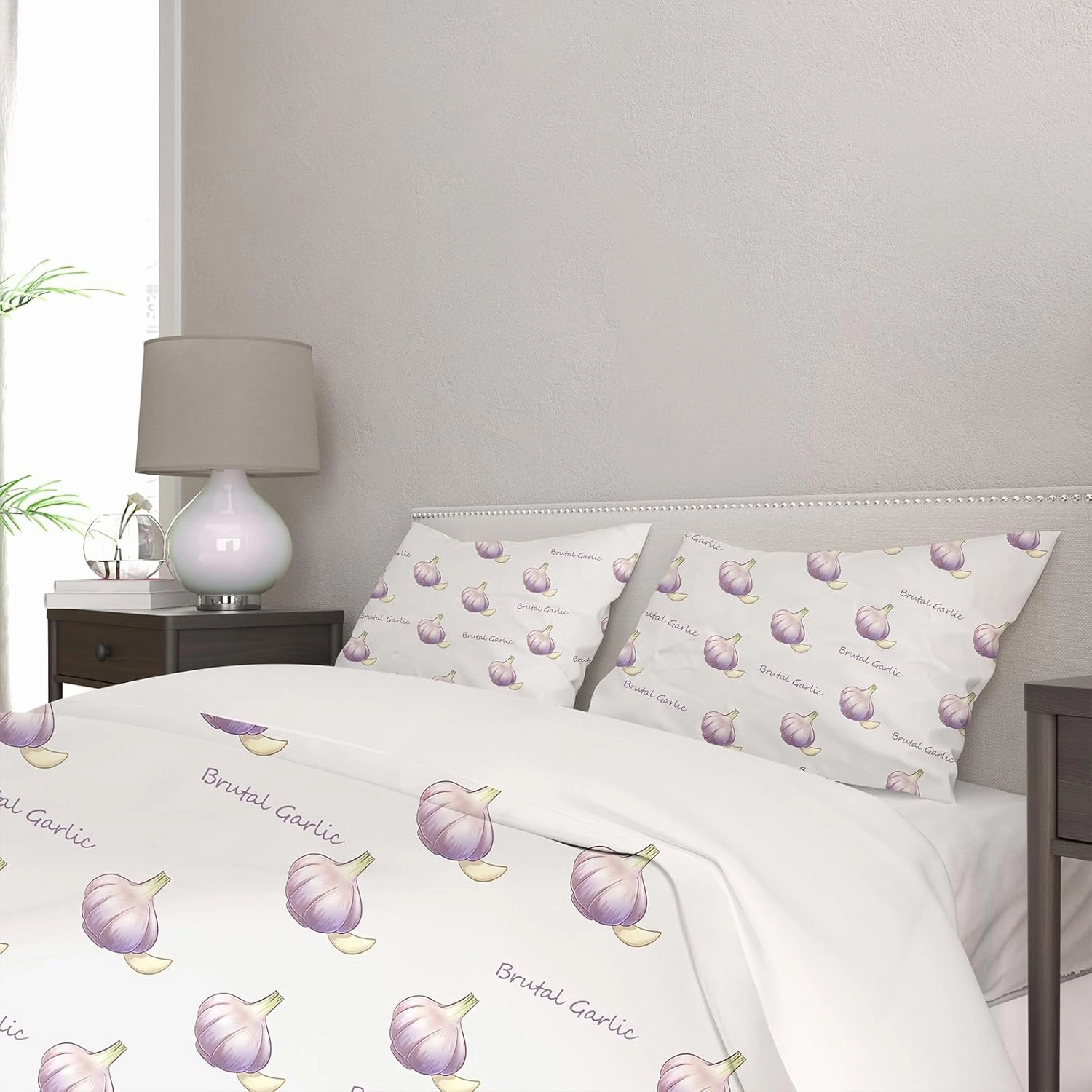 Duvet Cover Twin Size, Plants Duvet Cover Set for Boys Girls, Green Vegetable Comforter Cover Set with Zipper, 3 Piece Cartoon Carrot Pumpkins Printed Soft Bedding Set with 2 Pillowcases (B, Twin)