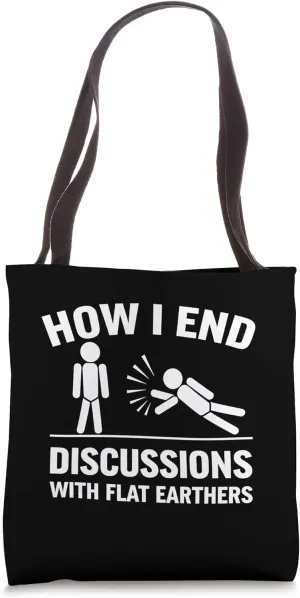 Earth Discussions Funny Science Gift for Geeks Tote Bag