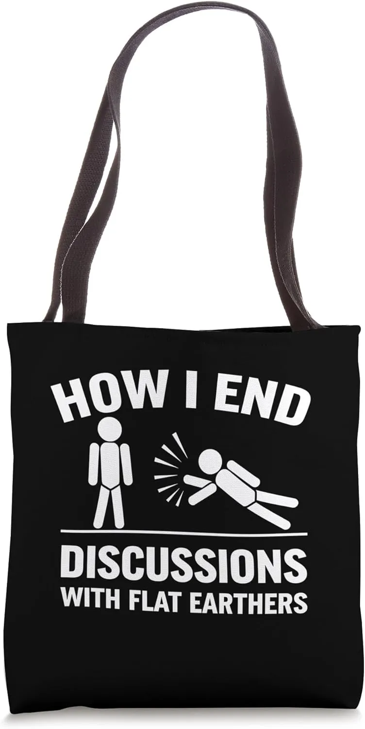 Earth Discussions Funny Science Gift for Geeks Tote Bag