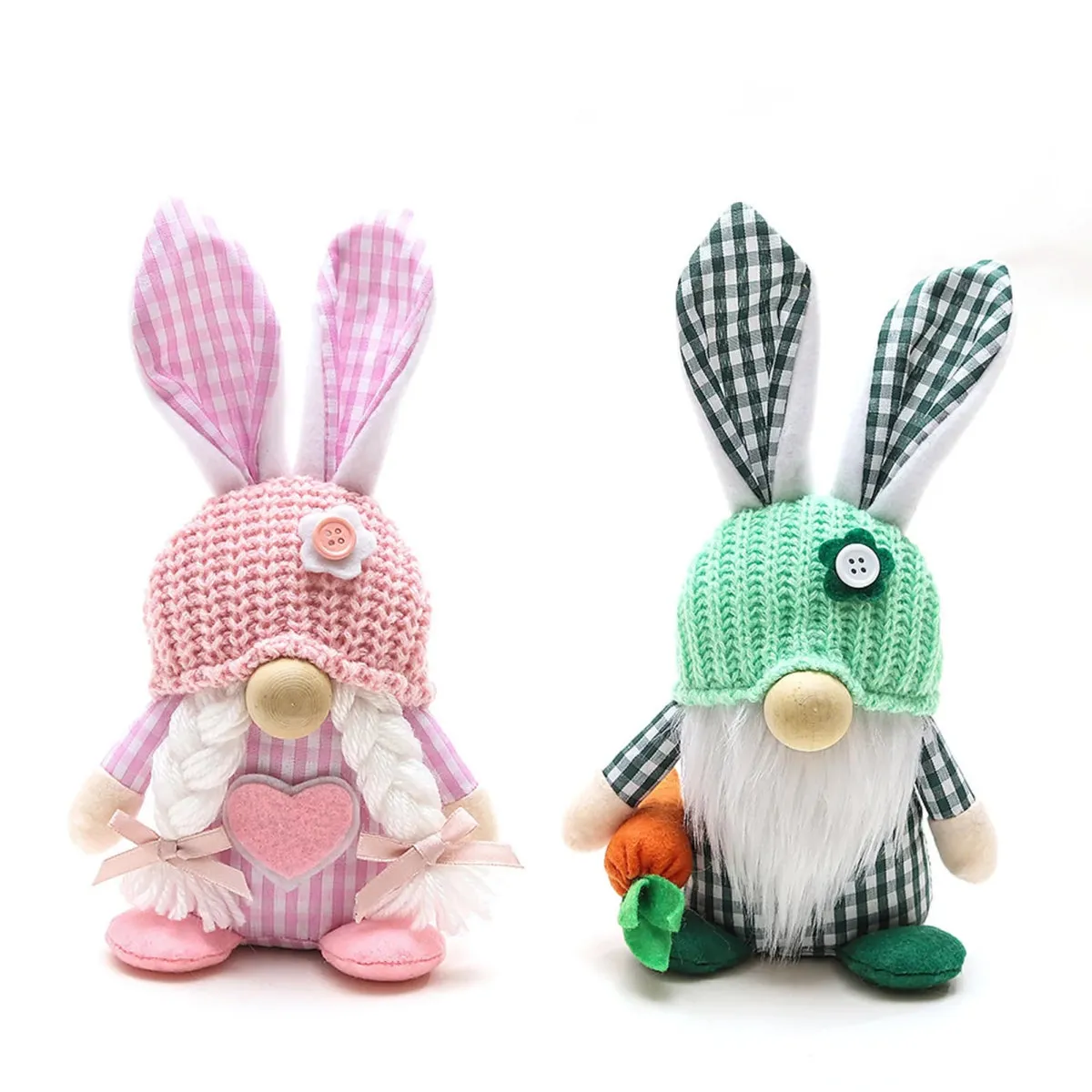 Easter Bunny Plush Gnome Decoration