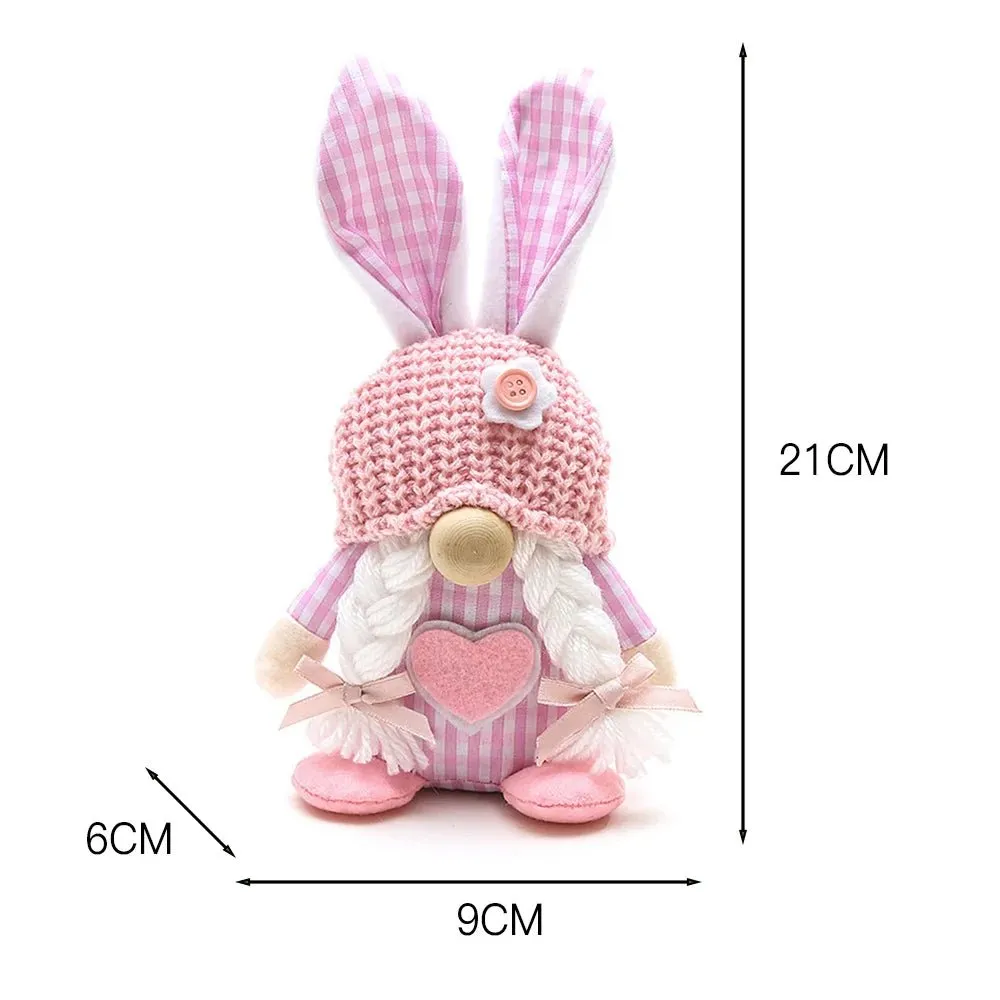 Easter Bunny Plush Gnome Decoration