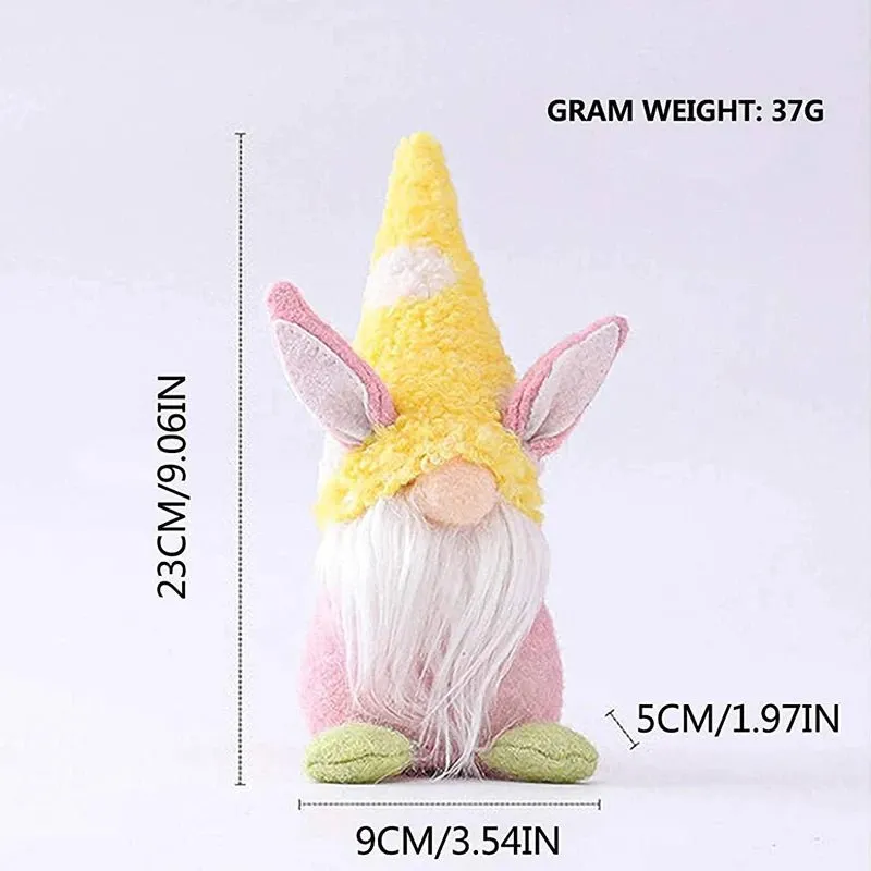 Easter Bunny Plush Gnome Decoration