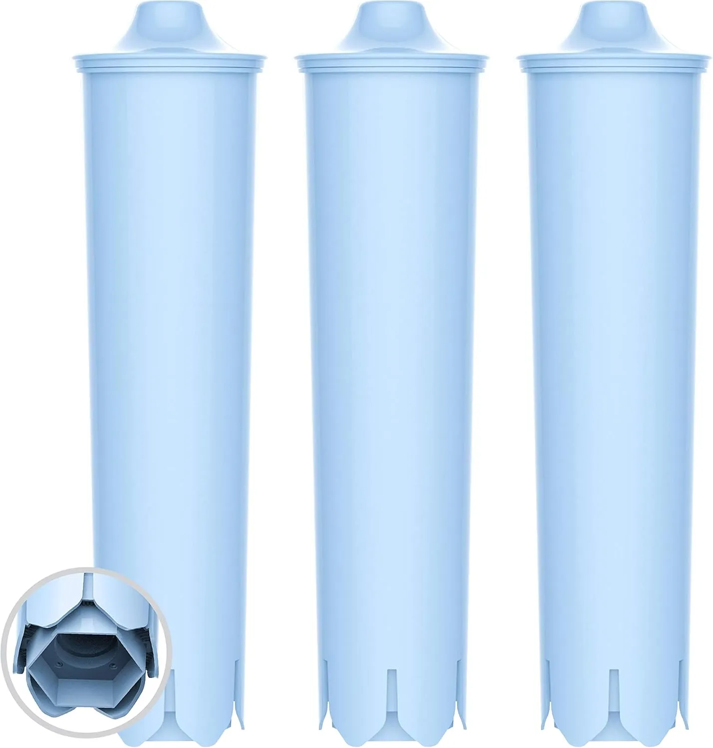 EcoAqua Replacement Filter, Replacement for Jura® Clearyl/Claris Blue Capresso® Clearyl Coffee Machine Water Filter, 3 Packs