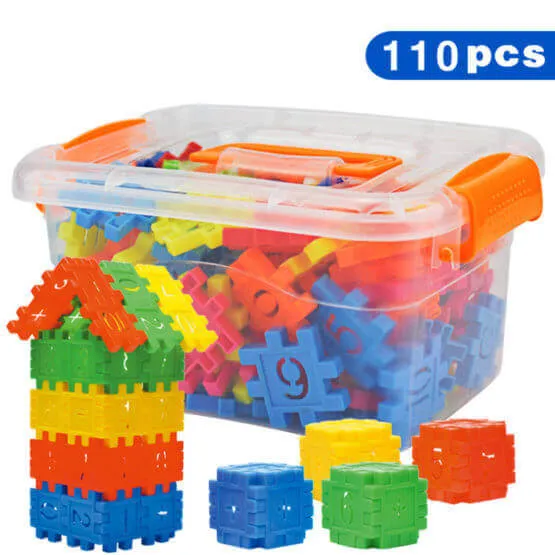 Educational 3D Blocks for Children - 110pcs Set