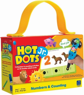 Educational Insights Hot Dots Jr. Numbers and Counting Card Set, Preschool and Kindergarten Readiness