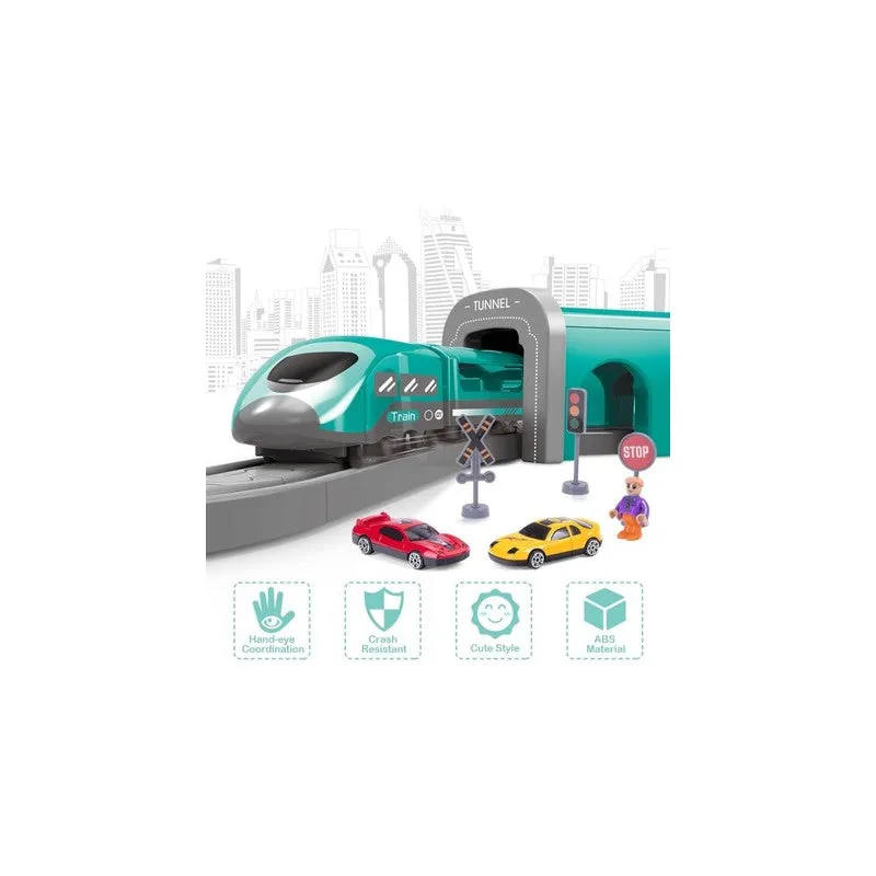 Electric Train City Track for Kids | DIY Track 66 PCS