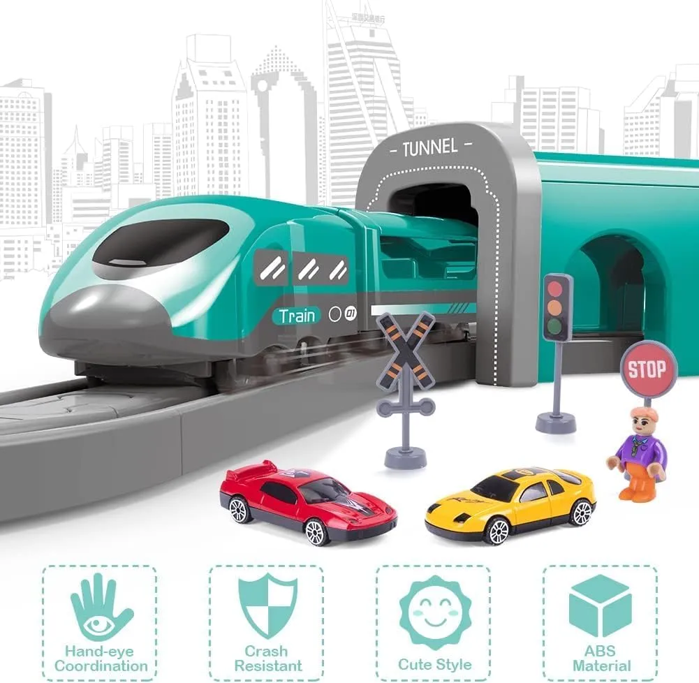 Electric Train City Track for Kids | DIY Track 66 PCS