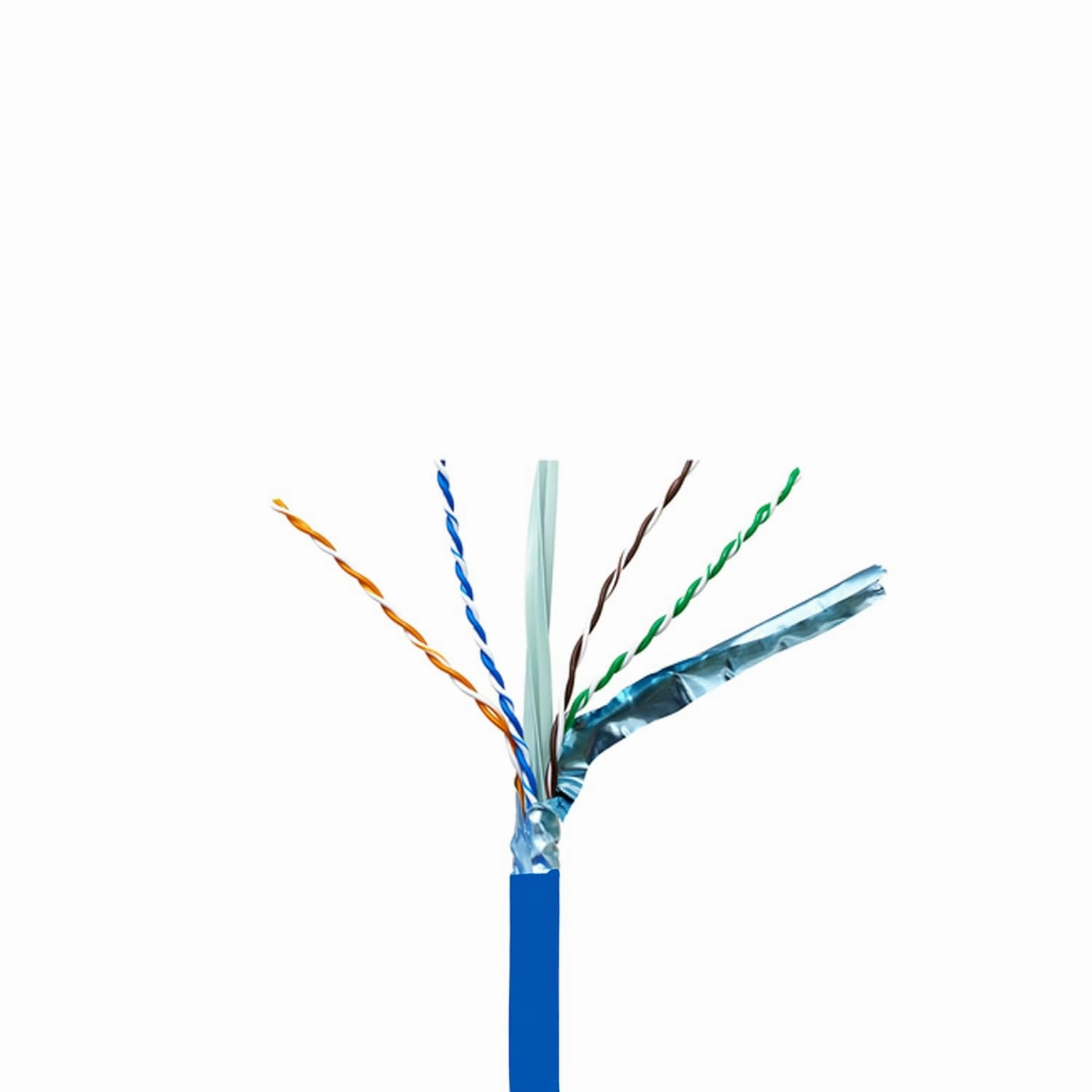 Elite Cat6A Shielded Riser (CMR), 1000ft, FTP 23AWG, Solid Bare Copper, 650MHz, 10Gb Speeds, UL Listed, UL-LP Certification, Higher Performance PoE, Bulk Ethernet Cable Reel, Blue