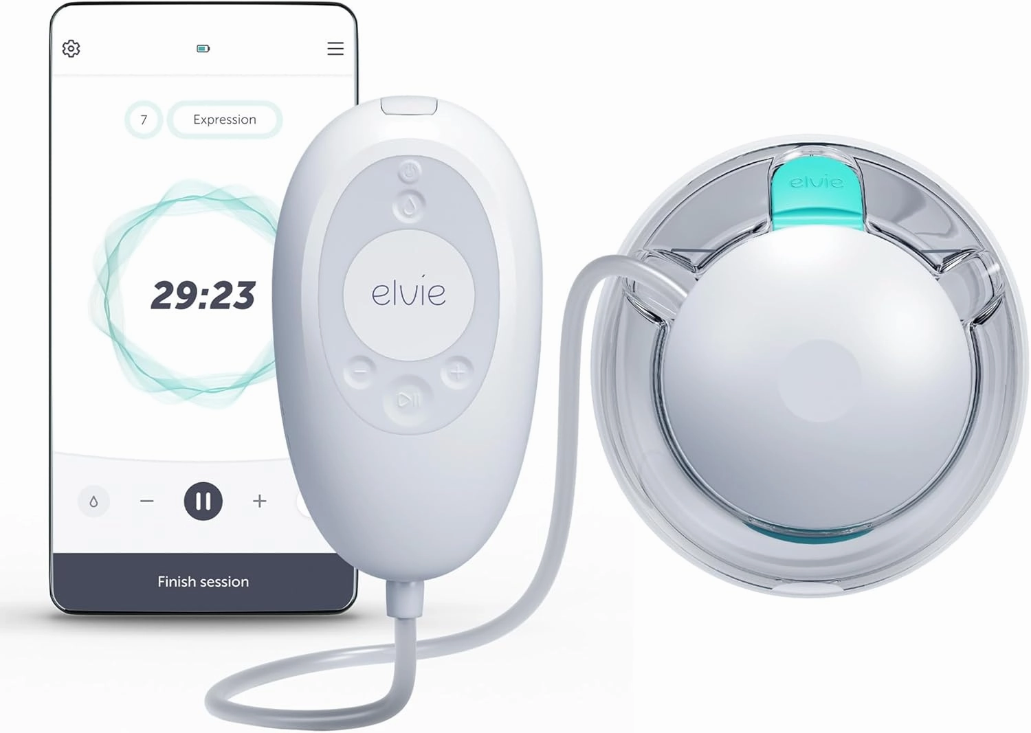 Elvie Stride 2 | Single Electric Breast Pump - Hospital-Grade Suction - Wearable Breast Pump - Breast Feeding Essentials