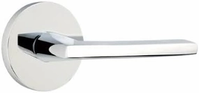 Emtek Passage Set, Disk Rosette, Helios Lever, Polished Chrome, LH