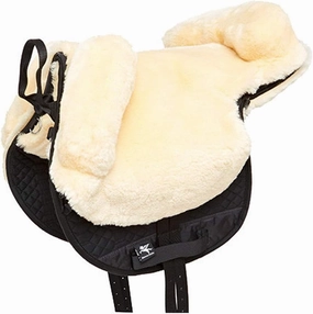 Engel Sheepskin Lined Bareback Pad - English