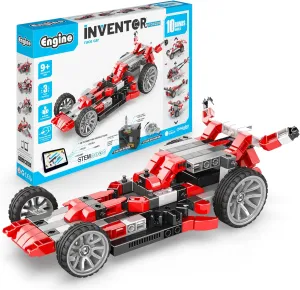 Engino- Inventor STEM Toys, Motorized Race Car Construction Toys for Kids 9 , Educational Toys, STEM Projects, STEM Building Toys, Gifts for Boys & Girls
