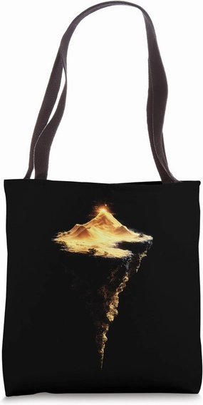 Eruption Molten Lava Island Geology Science Tote Bag