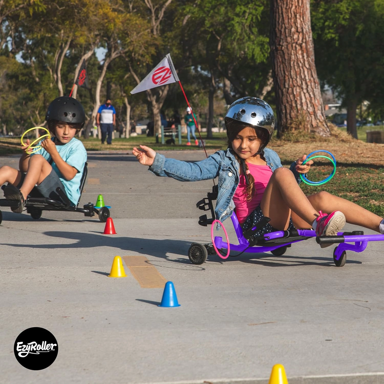 EzyRoller New Drifter-X Ride on Toy for Ages 6 and Older, Up to 150lbs.- Purple
