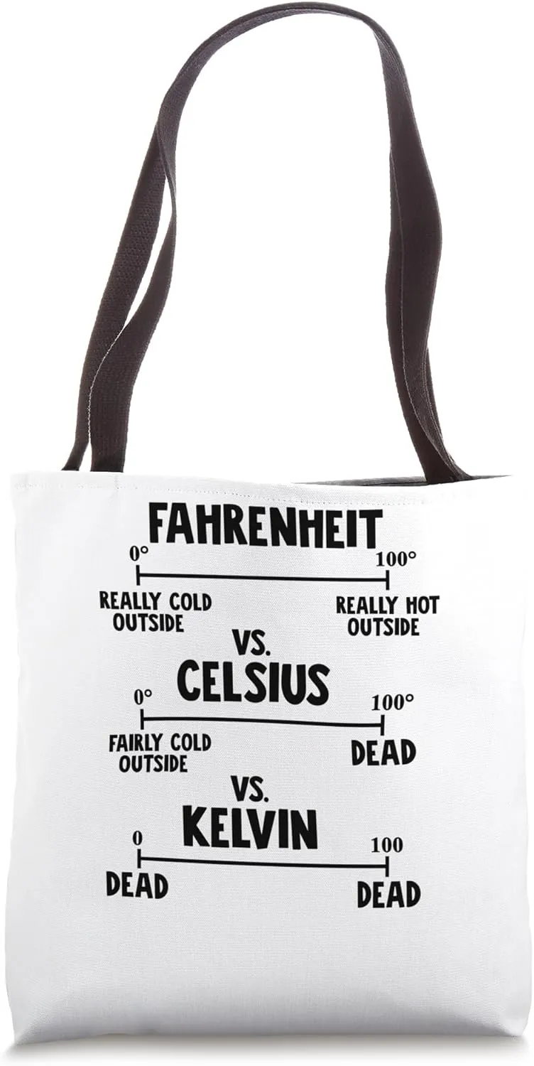 Fahrenheit vs Celsius vs Kelvin Tote Bag