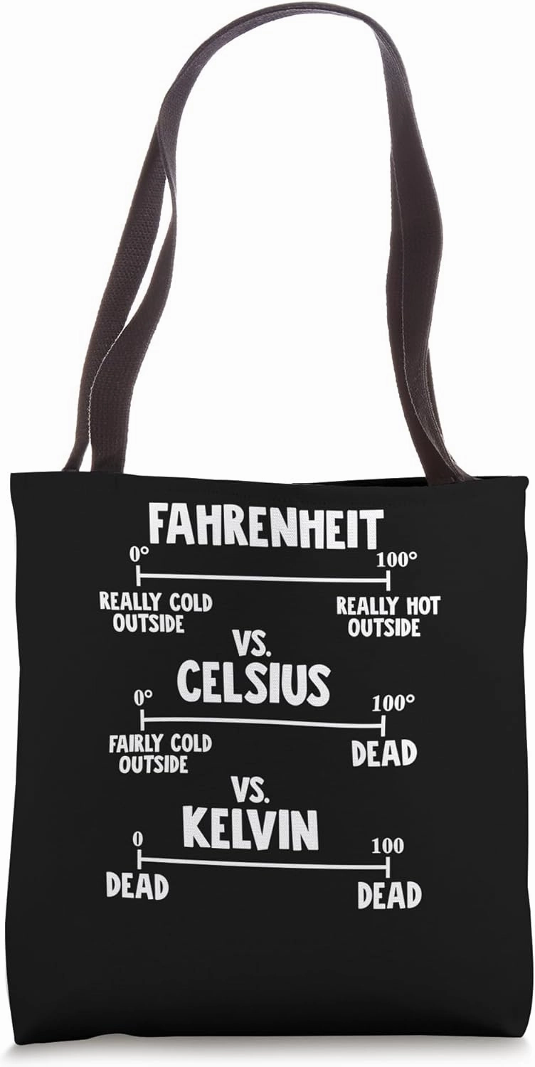 Fahrenheit vs Celsius vs Kelvin Tote Bag