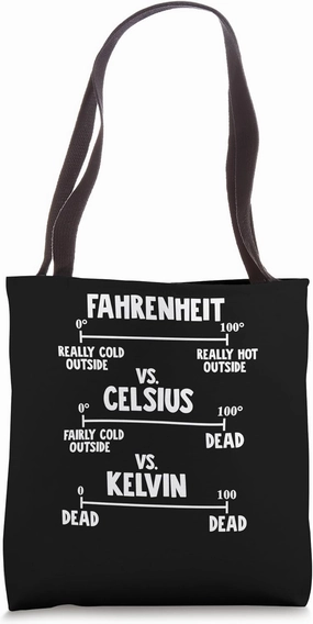 Fahrenheit vs Celsius vs Kelvin Tote Bag