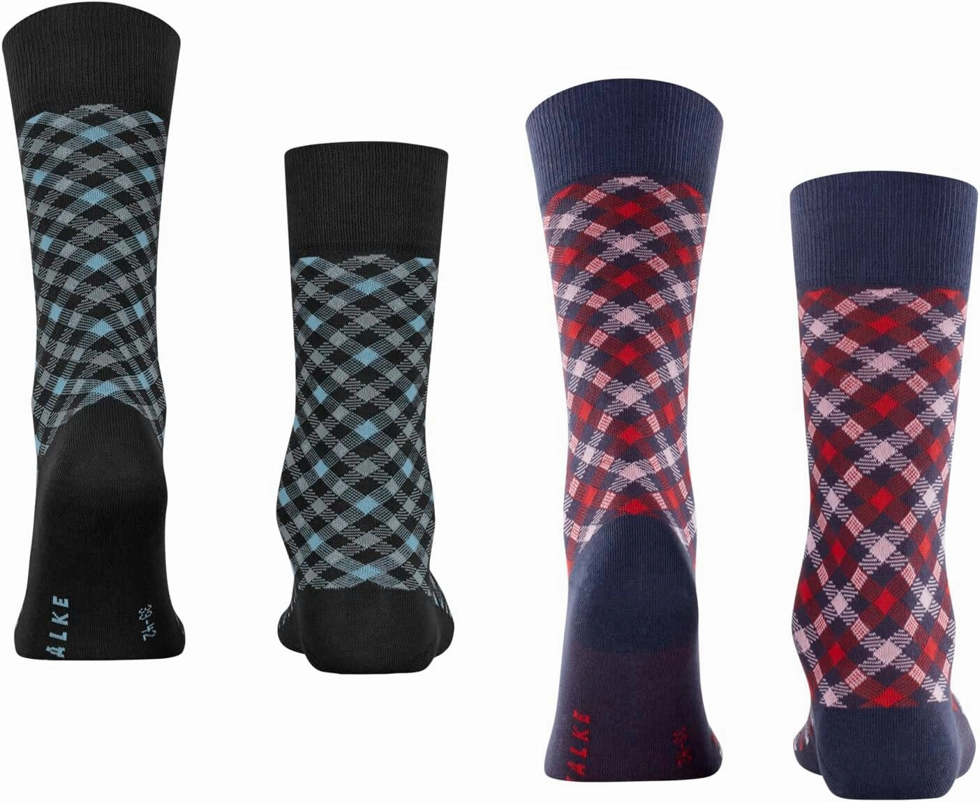 FALKE Men Smart Check 2-Pack Crew Cut