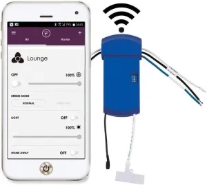 Fanimation WFR8534 FanSync Smart WiFi Receiver, Blue 5.04x2.52x1.22