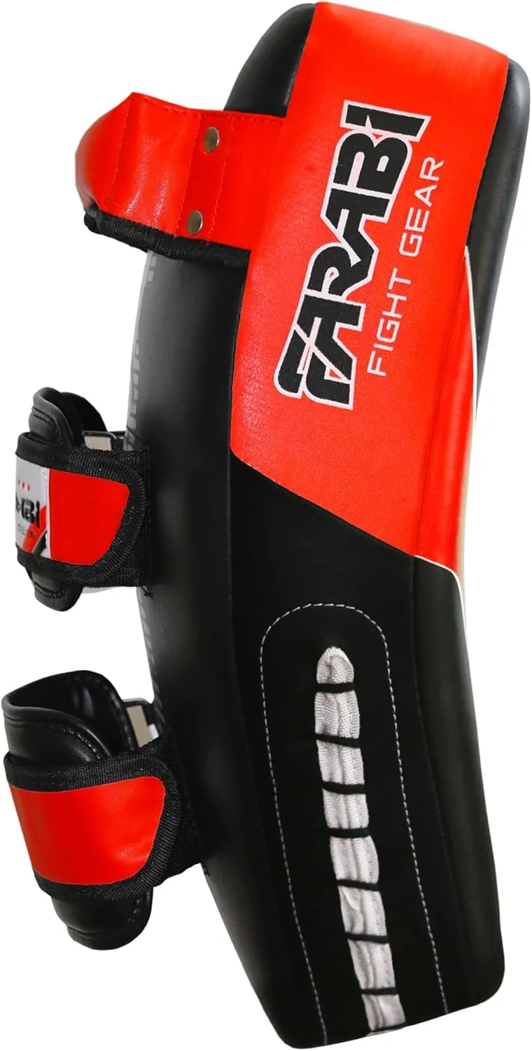Farabi Kick Shield Thai pad MMA Muay Thai Shield Curved Pads Martial Art Training Pads Boxing Strike pad Curved Arm Pad MMA Focus pad Muay Punch Shield