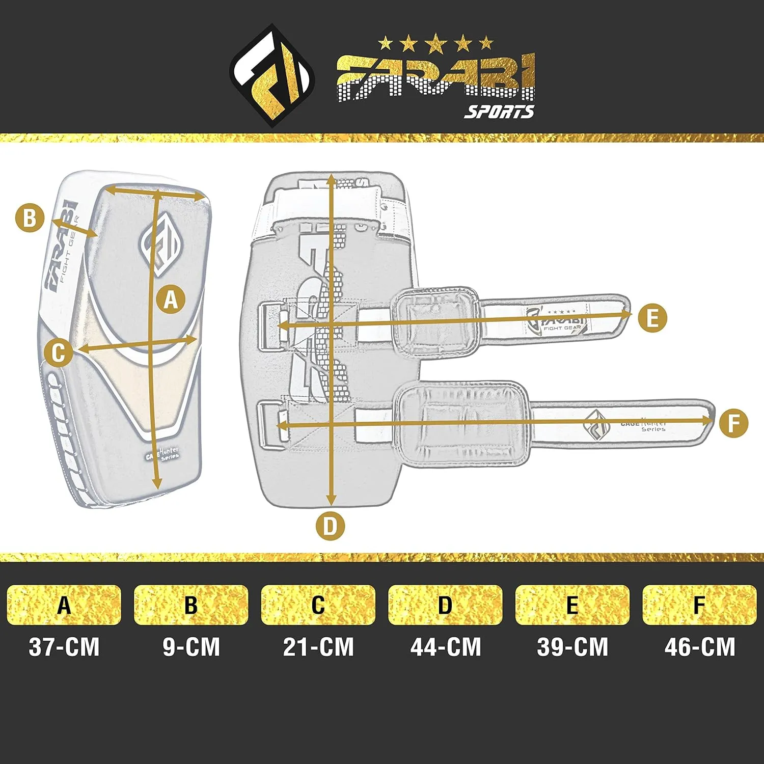Farabi Kick Shield Thai pad MMA Muay Thai Shield Curved Pads Martial Art Training Pads Boxing Strike pad Curved Arm Pad MMA Focus pad Muay Punch Shield