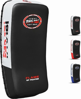 Farabi Thai Pad Training Kick Pad Curved Coaching Pad Kicking Mix Martial Arts x 1 Single Unit