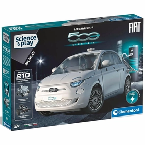 Fiat 500 Electric Car: Building Set, With Rechargeable Battery, 8 