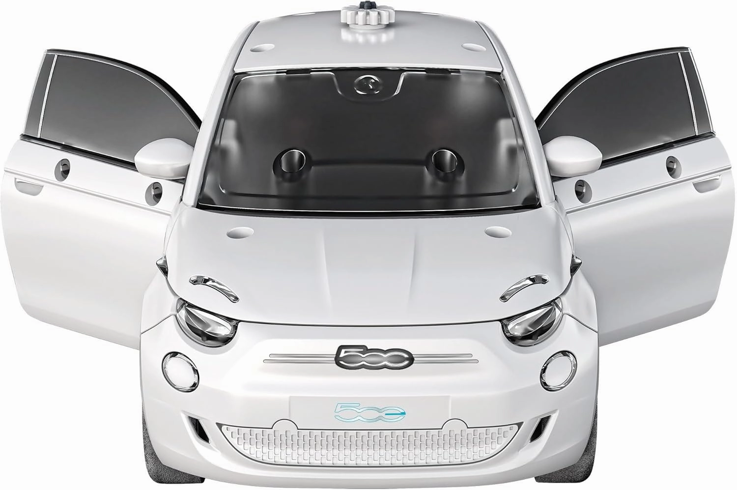 Fiat 500 Electric Car: Building Set, With Rechargeable Battery, 8 