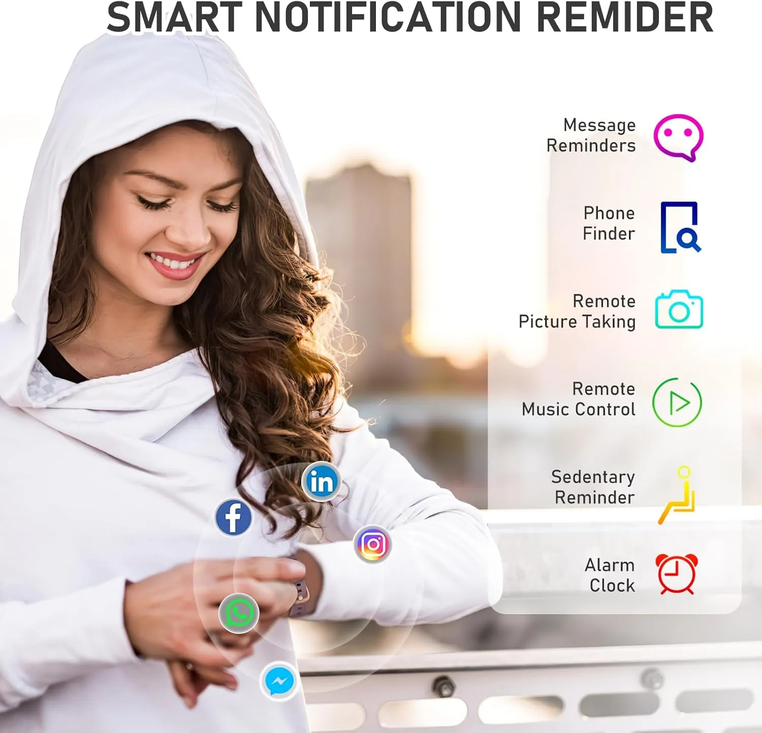 Fitness Tracker with Heart Rate, Blood Pressure, Sleep Tracking, Calorie Tracking, Activity Tracker with 1.1" AMOLED Color Screen, Waterproof Step Tracker for Android iPhones Women Men