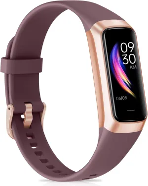 Fitness Tracker with Heart Rate, Blood Pressure, Sleep Tracking, Calorie Tracking, Activity Tracker with 1.1" AMOLED Color Screen, Waterproof Step Tracker for Android iPhones Women Men