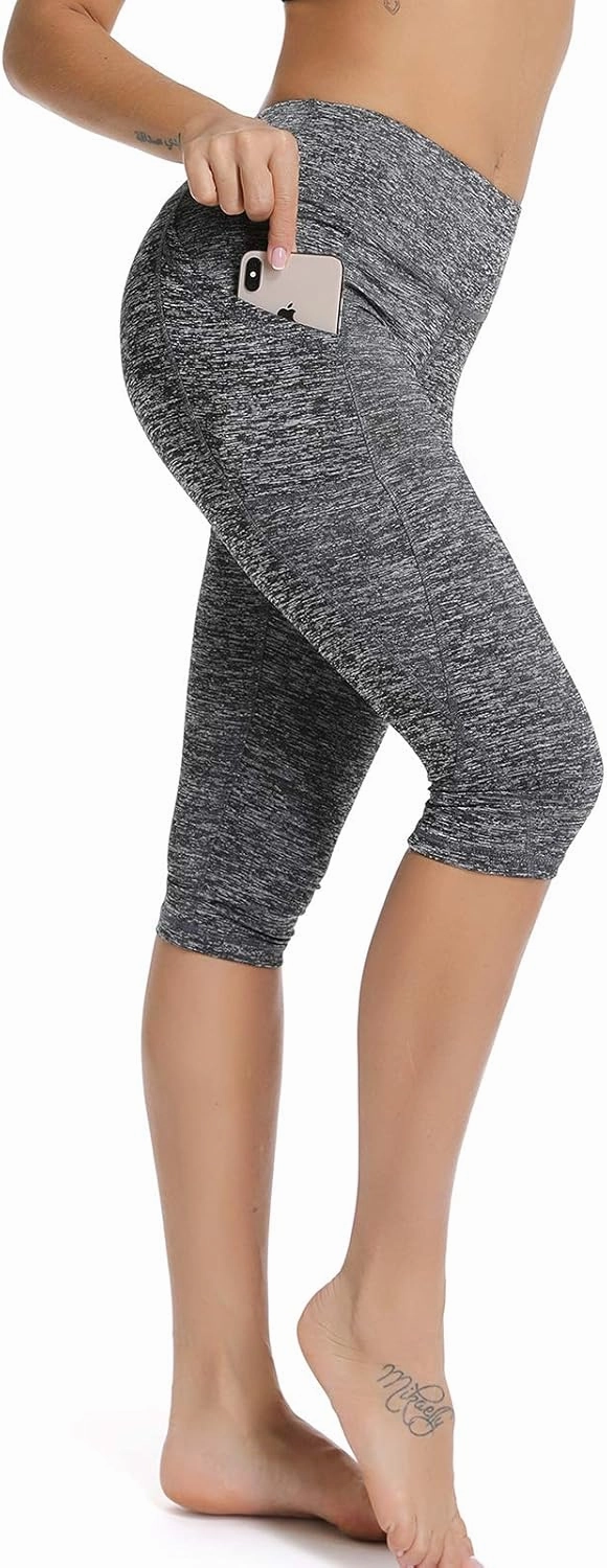 FITTOO Women's Yoga Capris Leggings Pockets Workout Pants