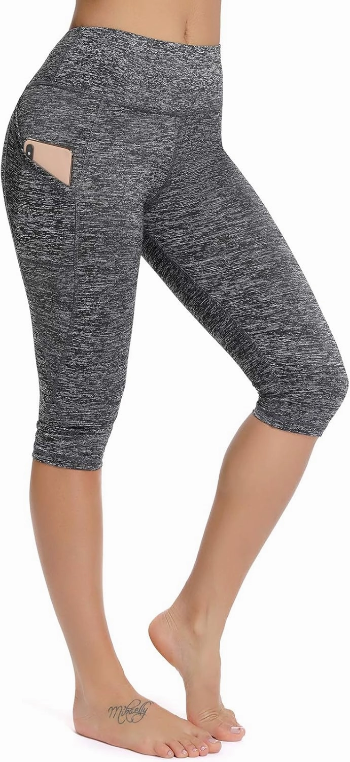 FITTOO Women's Yoga Capris Leggings Pockets Workout Pants