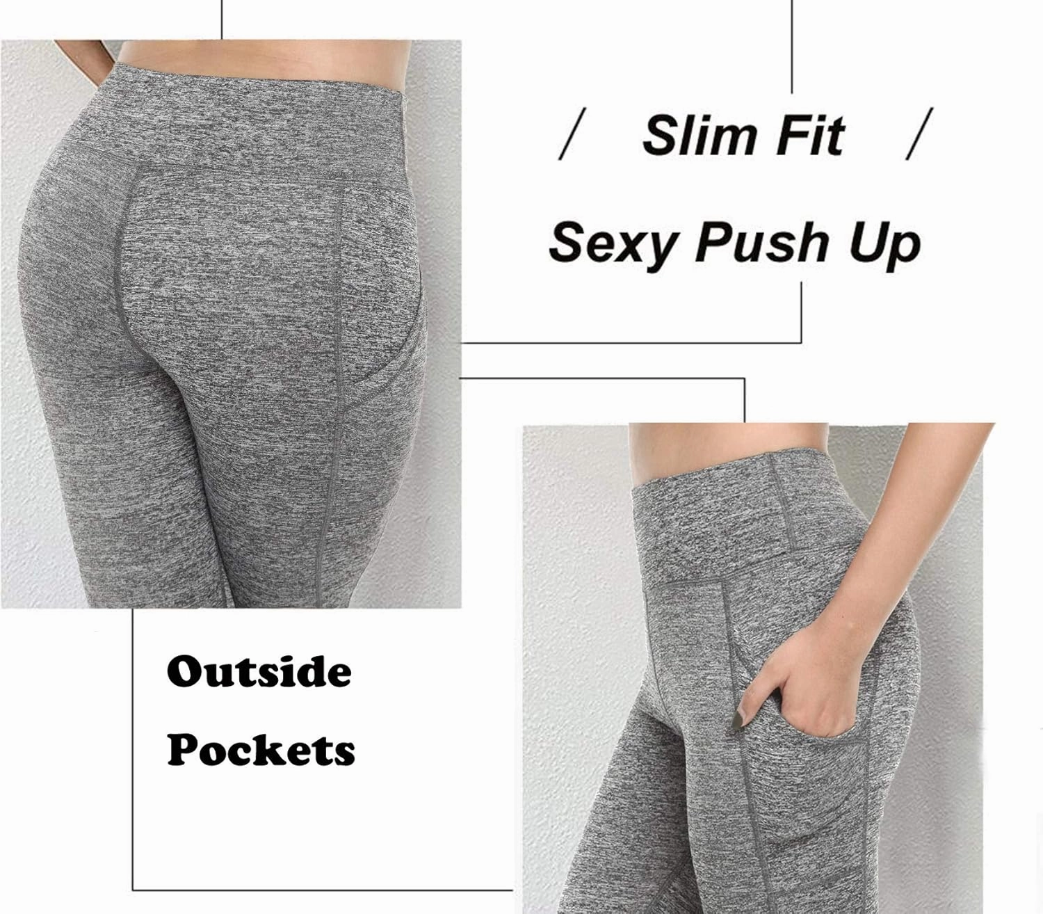 FITTOO Women's Yoga Capris Leggings Pockets Workout Pants