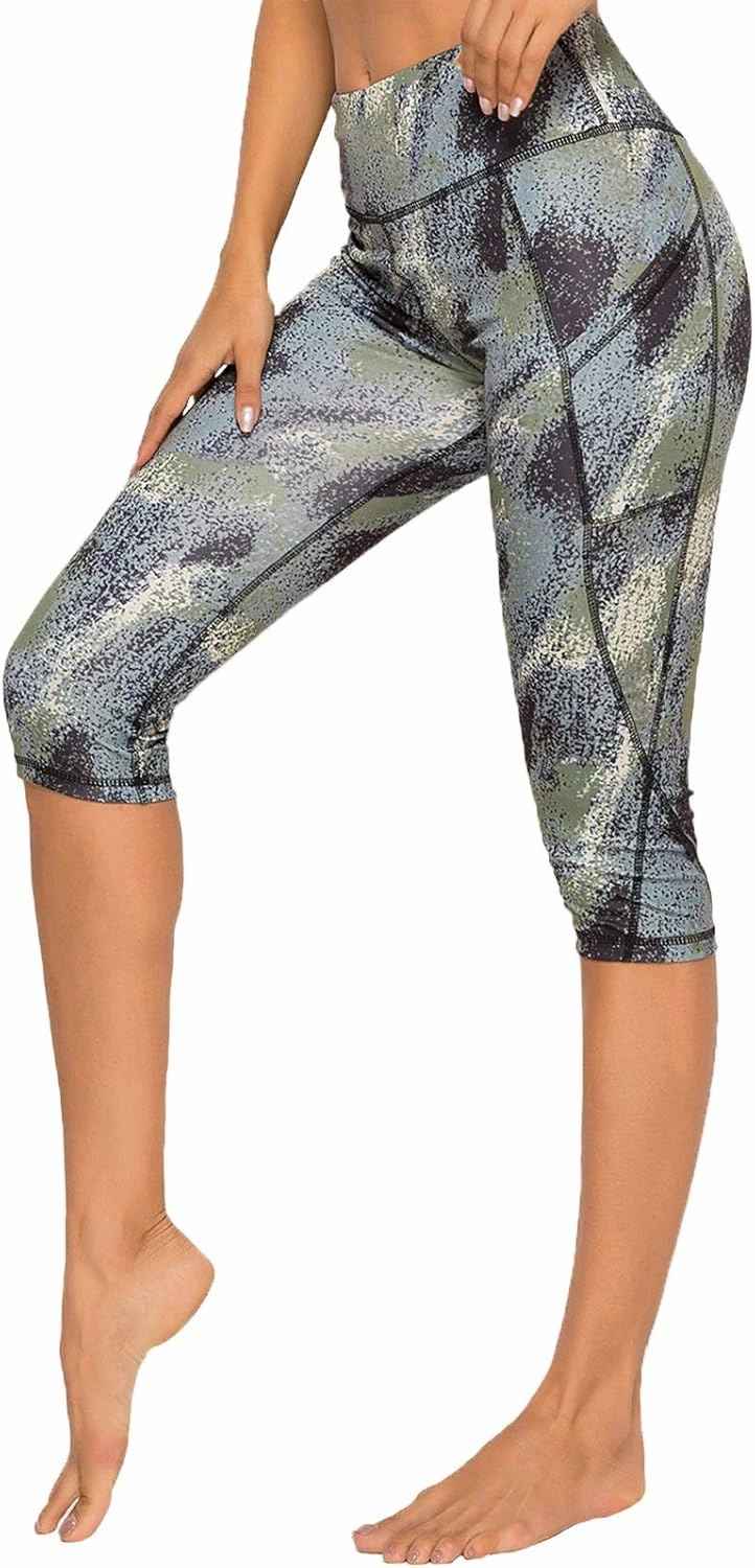 FITTOO Women's Yoga Capris Leggings Pockets Workout Pants