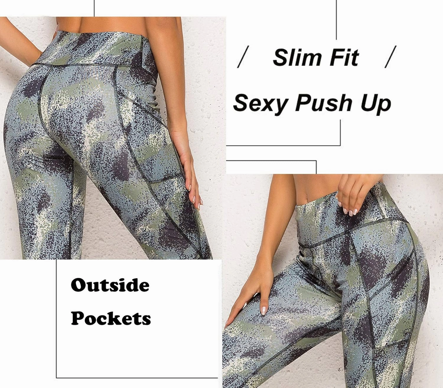 FITTOO Women's Yoga Capris Leggings Pockets Workout Pants