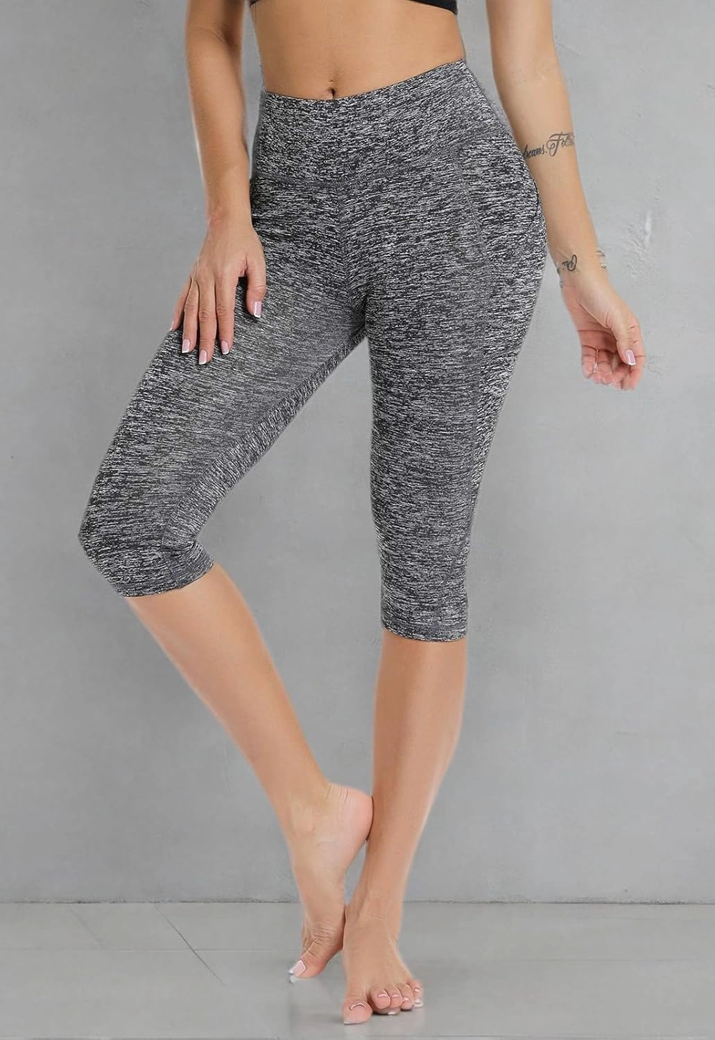 FITTOO Women's Yoga Capris Leggings Pockets Workout Pants