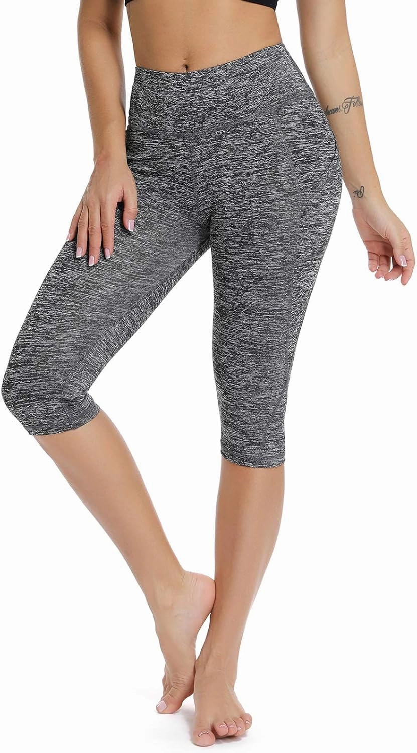 FITTOO Women's Yoga Capris Leggings Pockets Workout Pants