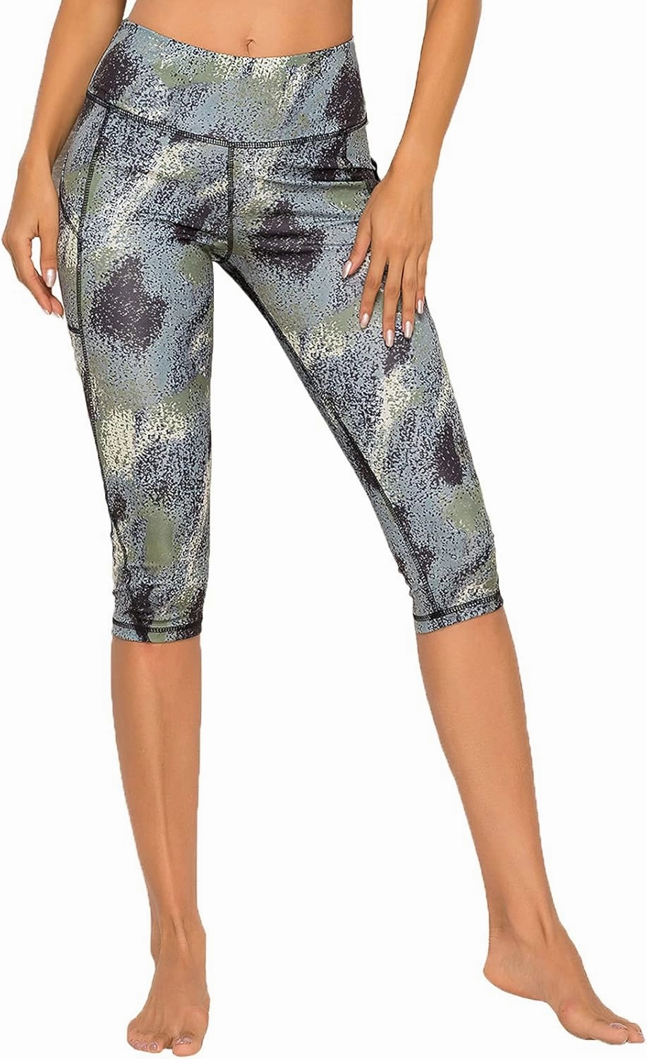 FITTOO Women's Yoga Capris Leggings Pockets Workout Pants