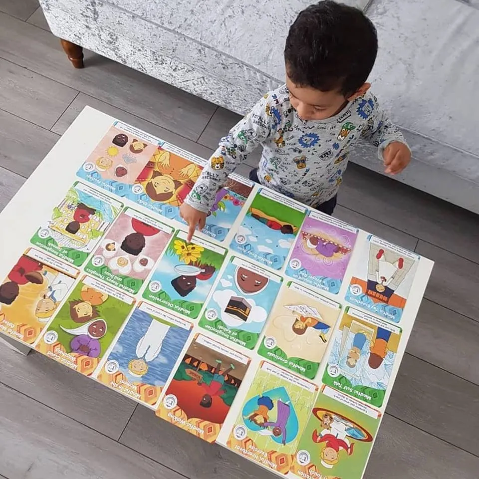 Flashcards 25 Pack Islamic Mindfulness Activities for Children/Kids – Calm, Positivity, Focus