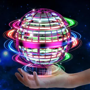 Flying Orb Ball Toy, Cosmic Globe Boomerang Hover Ball Galactic Fidget Spinner, Hand Drone Orbit, Cool Toys Gift for 6 7 8 9 10  Year Old Boys Girls Teens Outdoor Toys(Purple)
