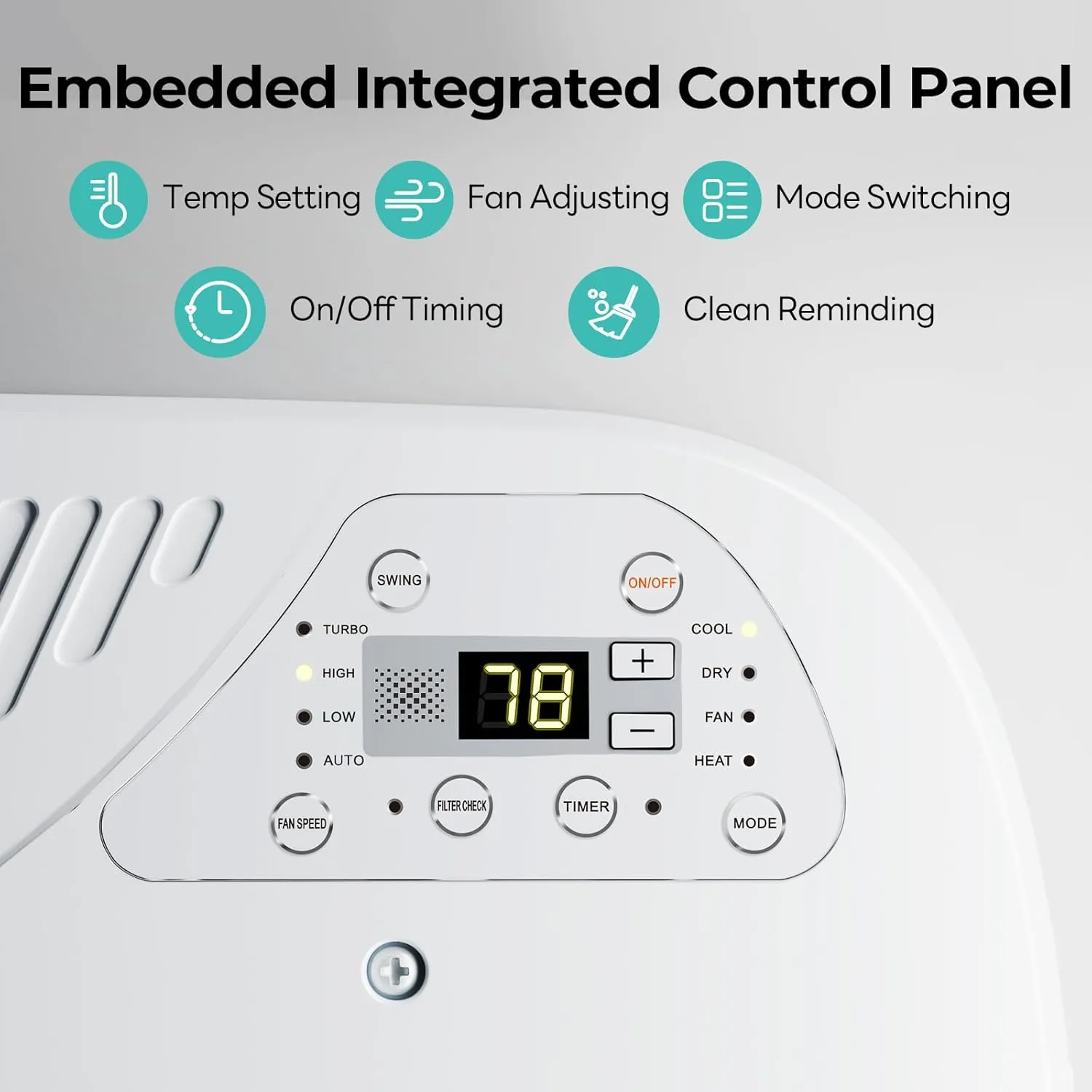 FOGATTI Air Distribution Box, Air Conditioner ADB with Wifi or Remote Control - Used for Fogatti RV AC Unit with Heat Pump, Non-Ducted White(1 Package)