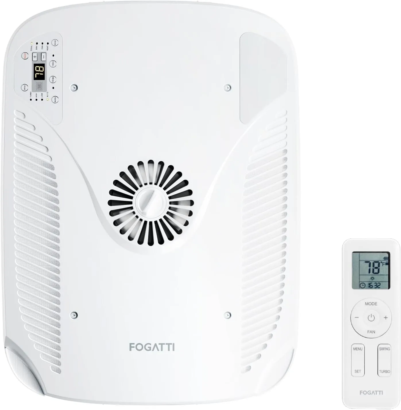 FOGATTI Air Distribution Box, Air Conditioner ADB with Wifi or Remote Control - Used for Fogatti RV AC Unit with Heat Pump, Non-Ducted White(1 Package)