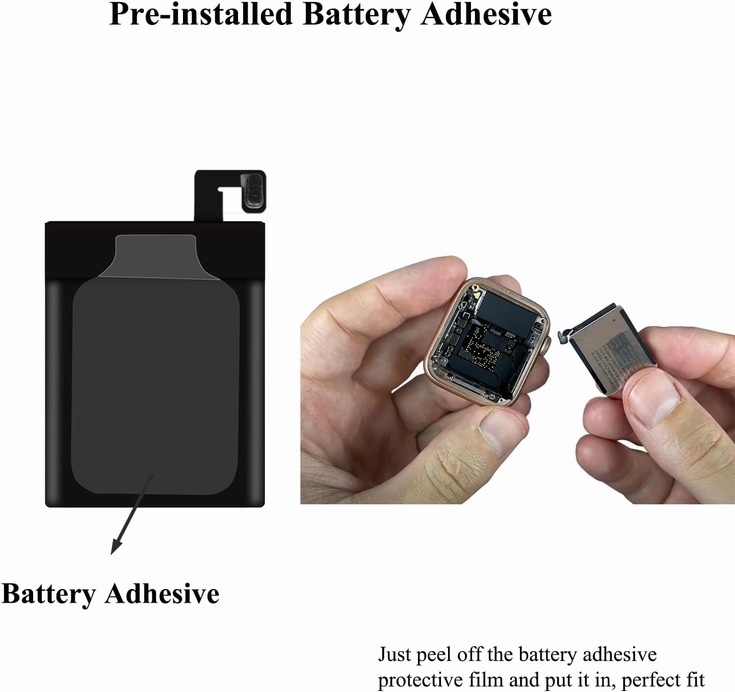 for Watch Series 6 40mm Battery Replacement Kits (New Upgraded) Compatible with Apple Watch 6rd Generation with Installation Manual and Repair Tool Kits