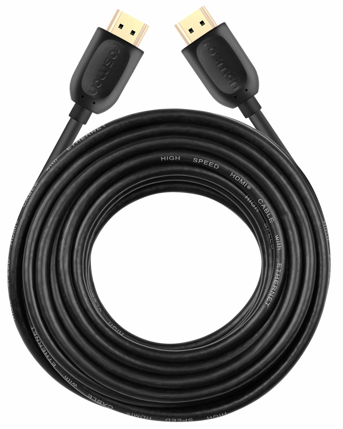 Fosmon 4K HDMI Cable 25FT/7.5M, HDMI 2.0 Cable 4K@60Hz/2160p Support 18Gbps, HDCP, 3D, ARC, Dolby TrueHD, 30AWG Compatible with UHD TV, PC Monitor, Console, PS4, PS5, Xbox 360/One/X/S, Nintendo Switch