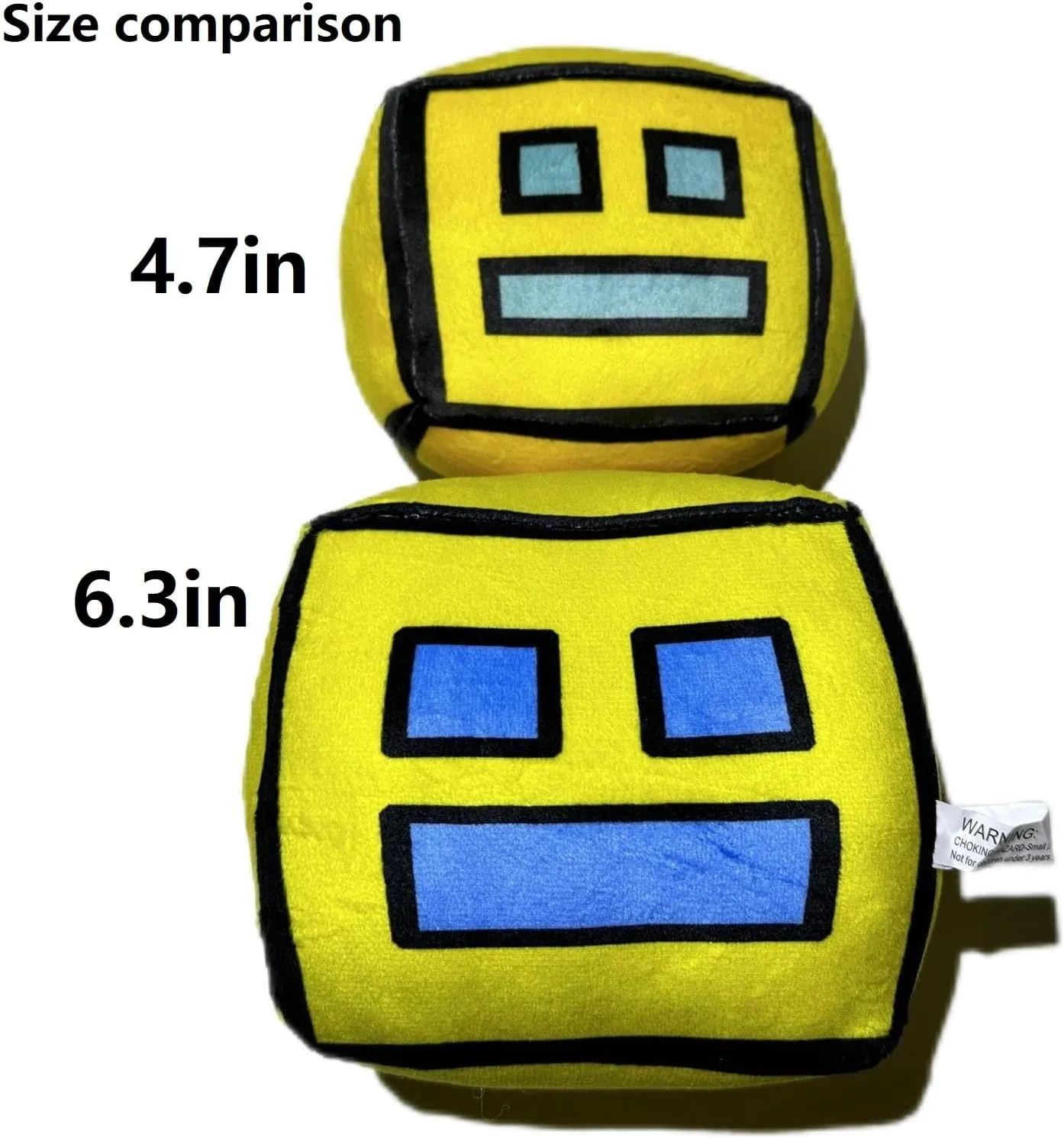 FOTN Geometry Games Sprint Plush Toys - Animals Cube Volume Wood Doll Kids Gift and Easter Decoration (6.3in Yellow)