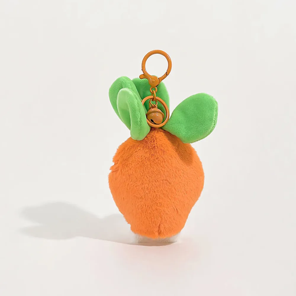 Fresh Veggie Zoo Keychain: Cute Animal Plush with Vegetable Costumes